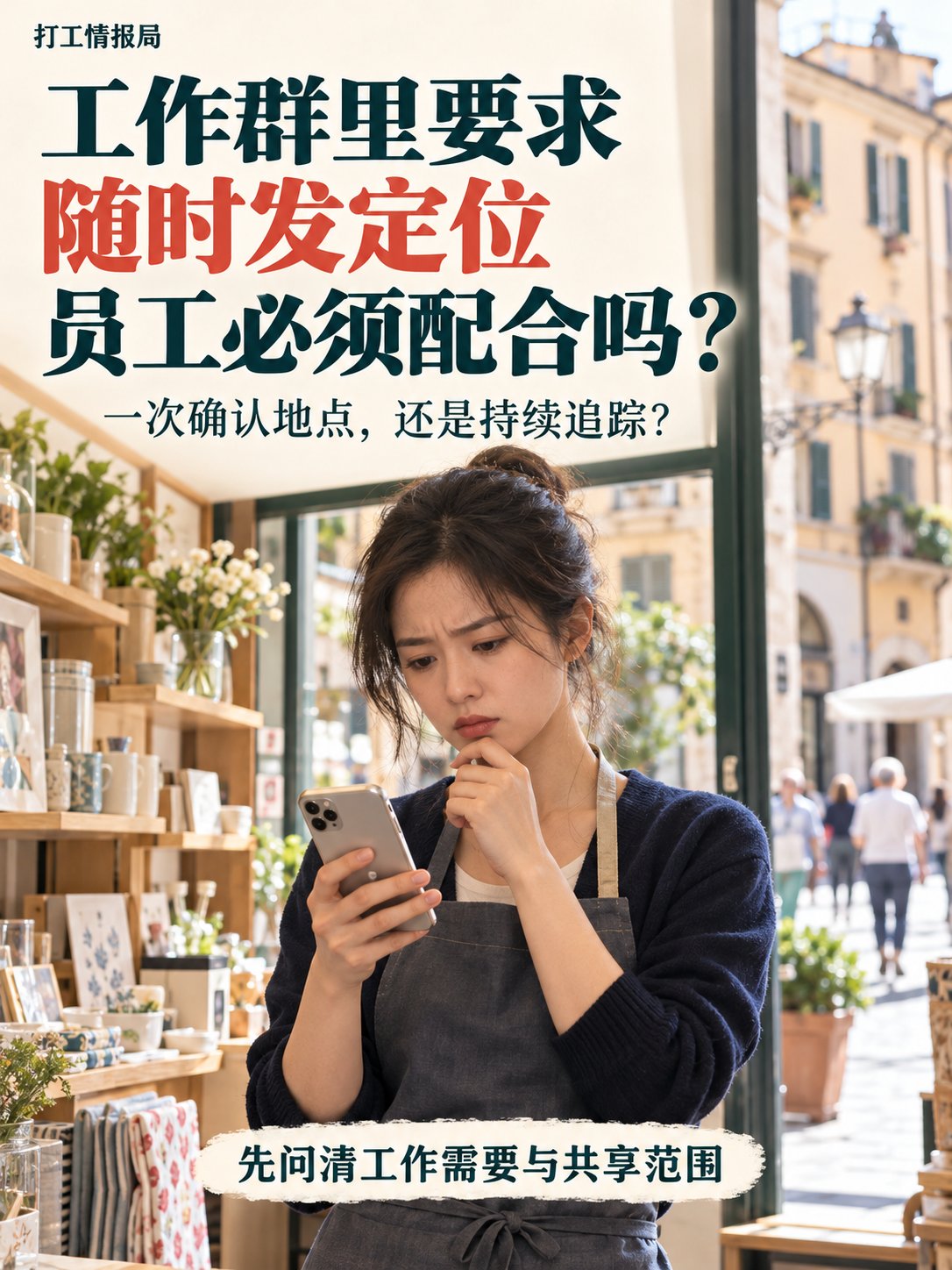 工作群里要求随时发定位，员工必须配合吗？