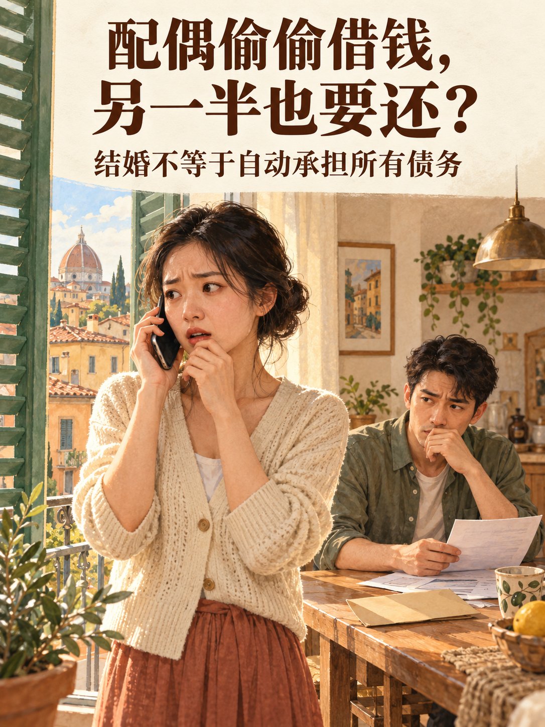配偶偷偷借钱，另一半也要还？