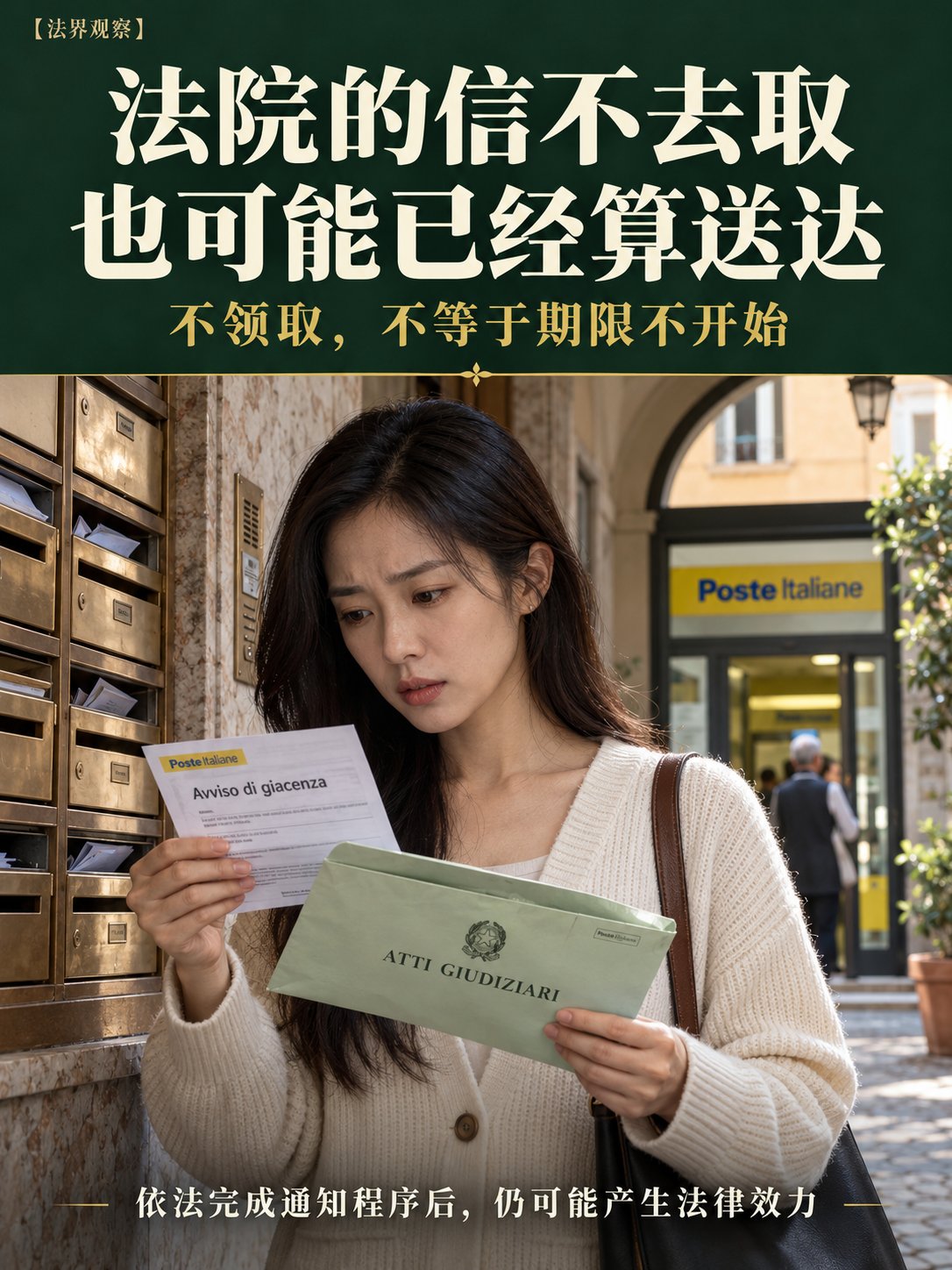 法院寄来的信不去取，也可能已经算送达