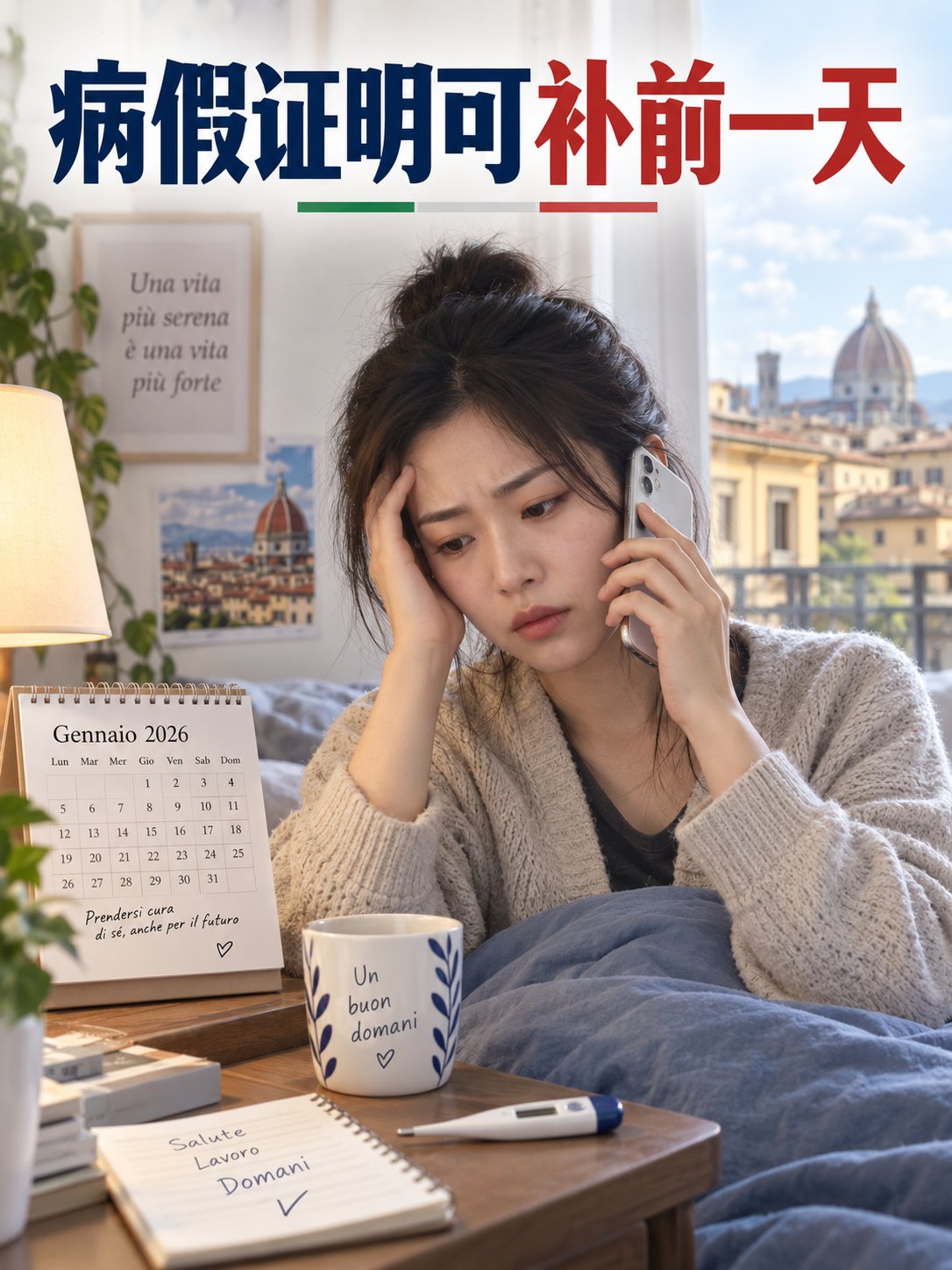 病假证明可补前一天：INPS新规落地