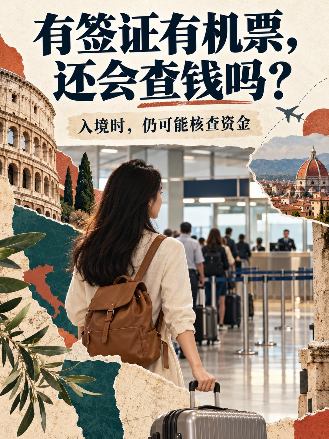 有签证有机票，入境意大利还会被查钱吗？