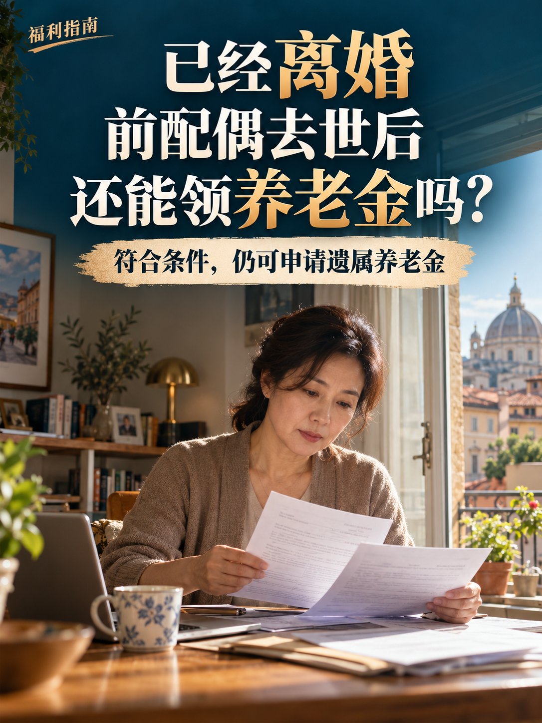 已经离婚，前配偶去世后还能领养老金吗？