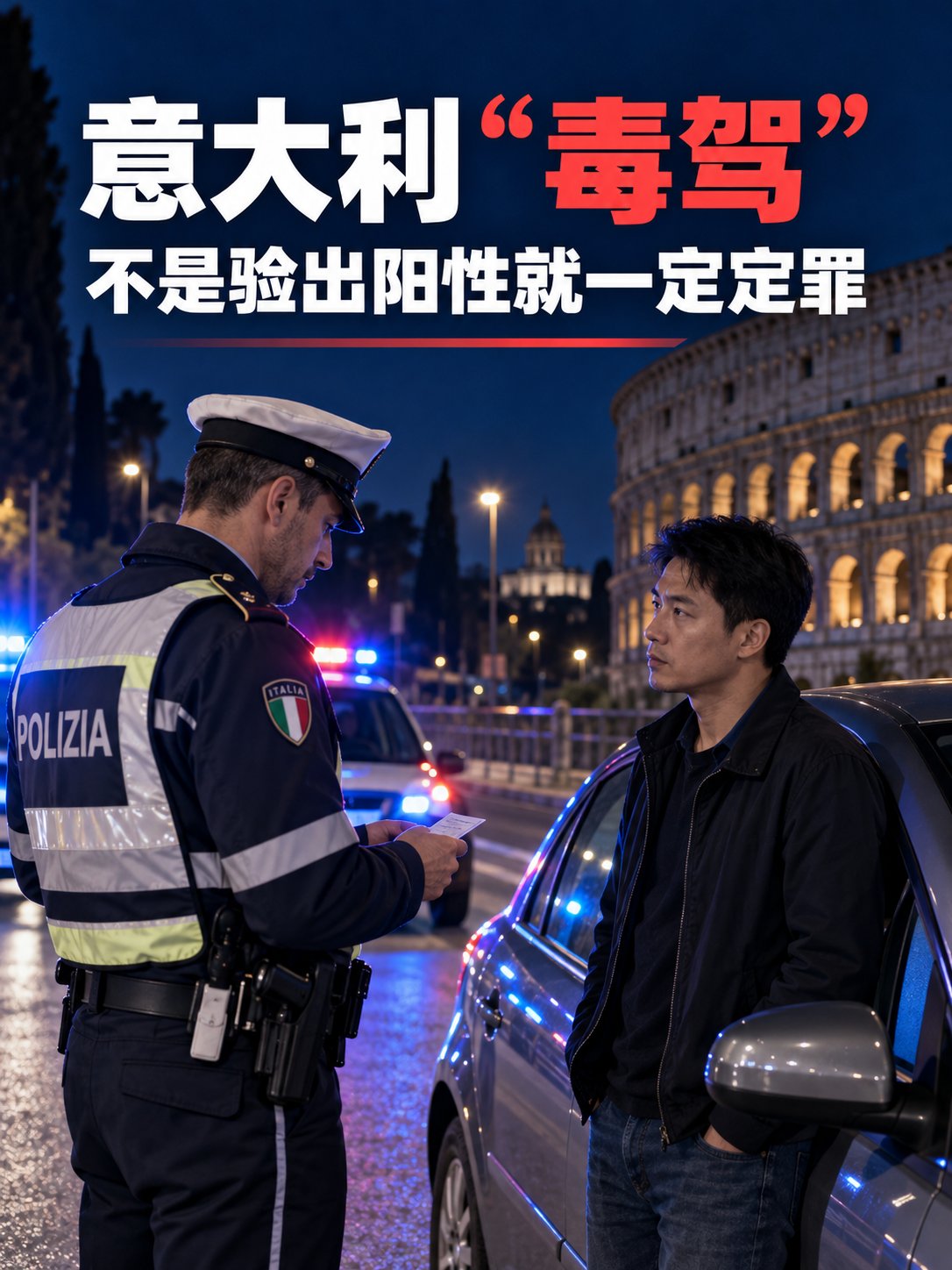 意大利“毒驾”，不是验出阳性就一定定罪