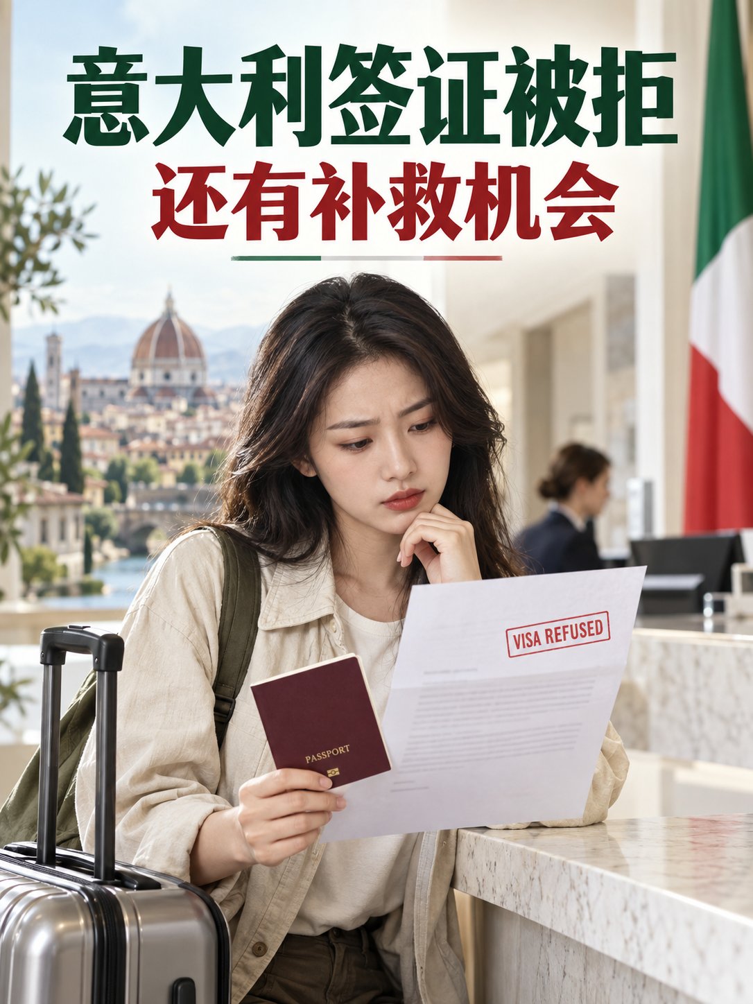 意大利签证被拒，收到拒签信后还有补救机会