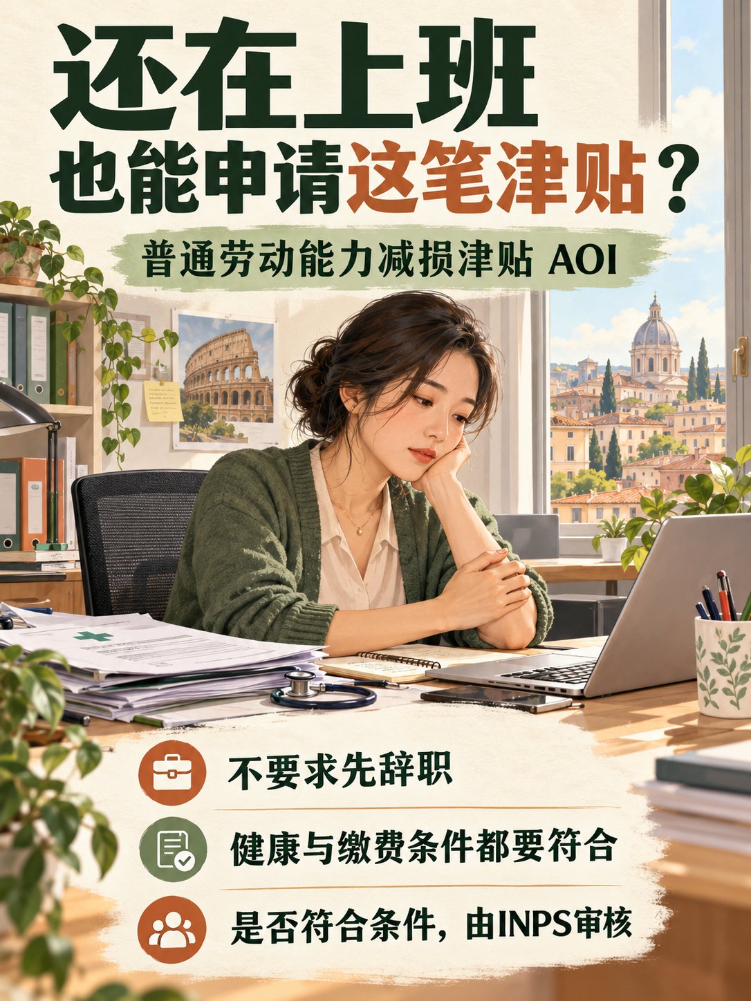 身体影响工作，还在上班也能申请这笔津贴吗？