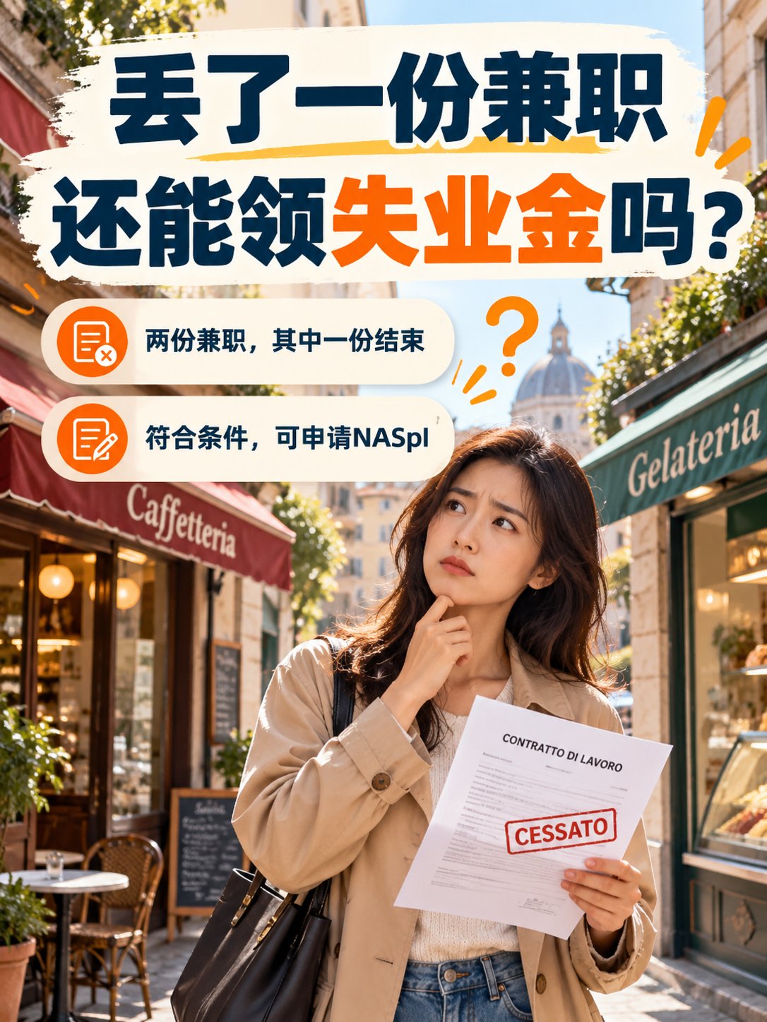 同时做两份兼职，丢了一份工作，还能领失业金吗？