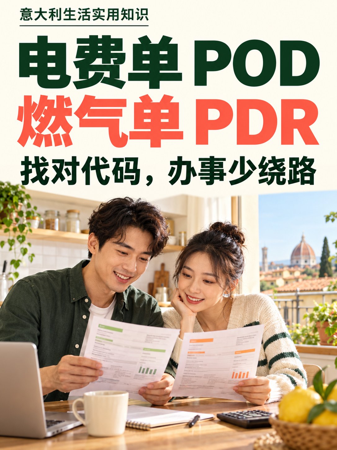 意大利电费燃气单上的POD和PDR，到底看哪个？💡