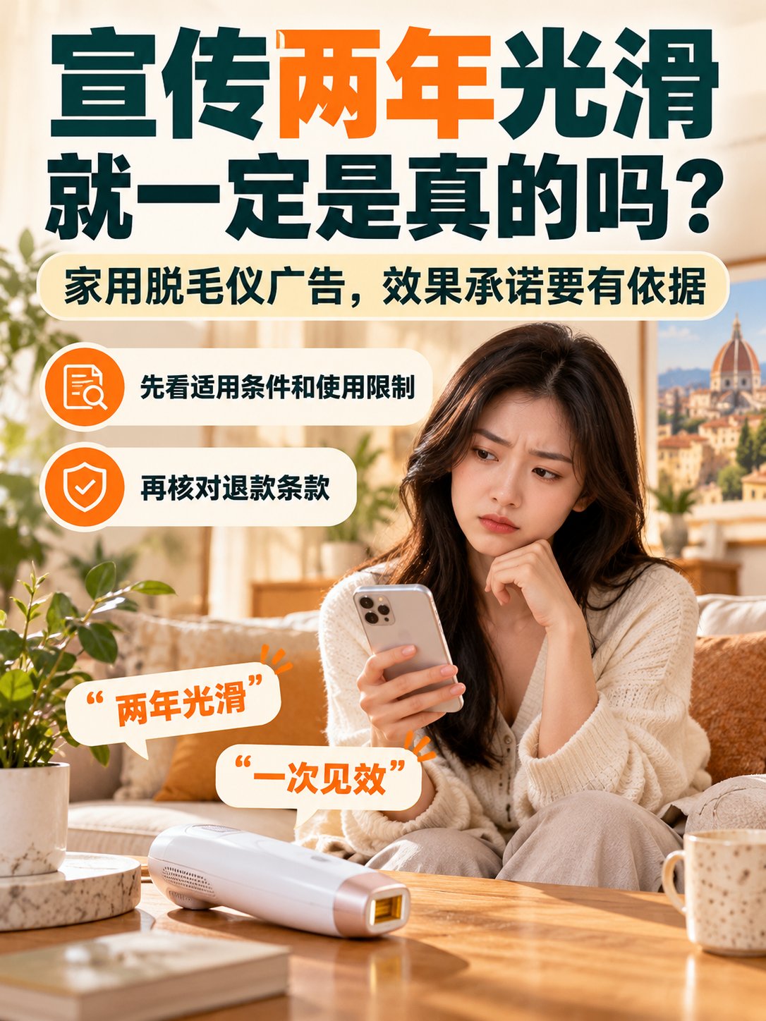 宣传“脱毛后两年不长”，就一定是真的吗？