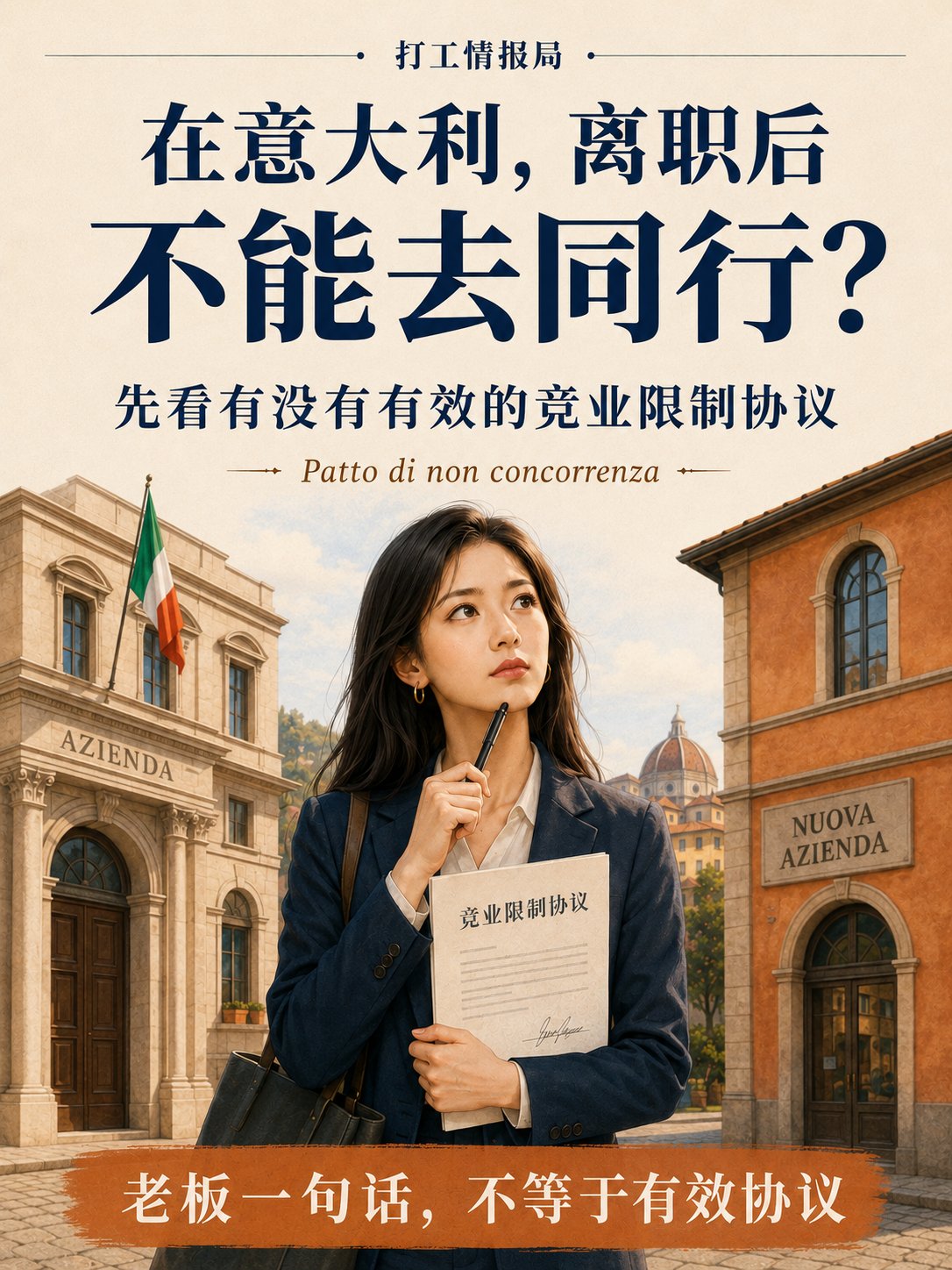 在意大利，离职后不能去同行？