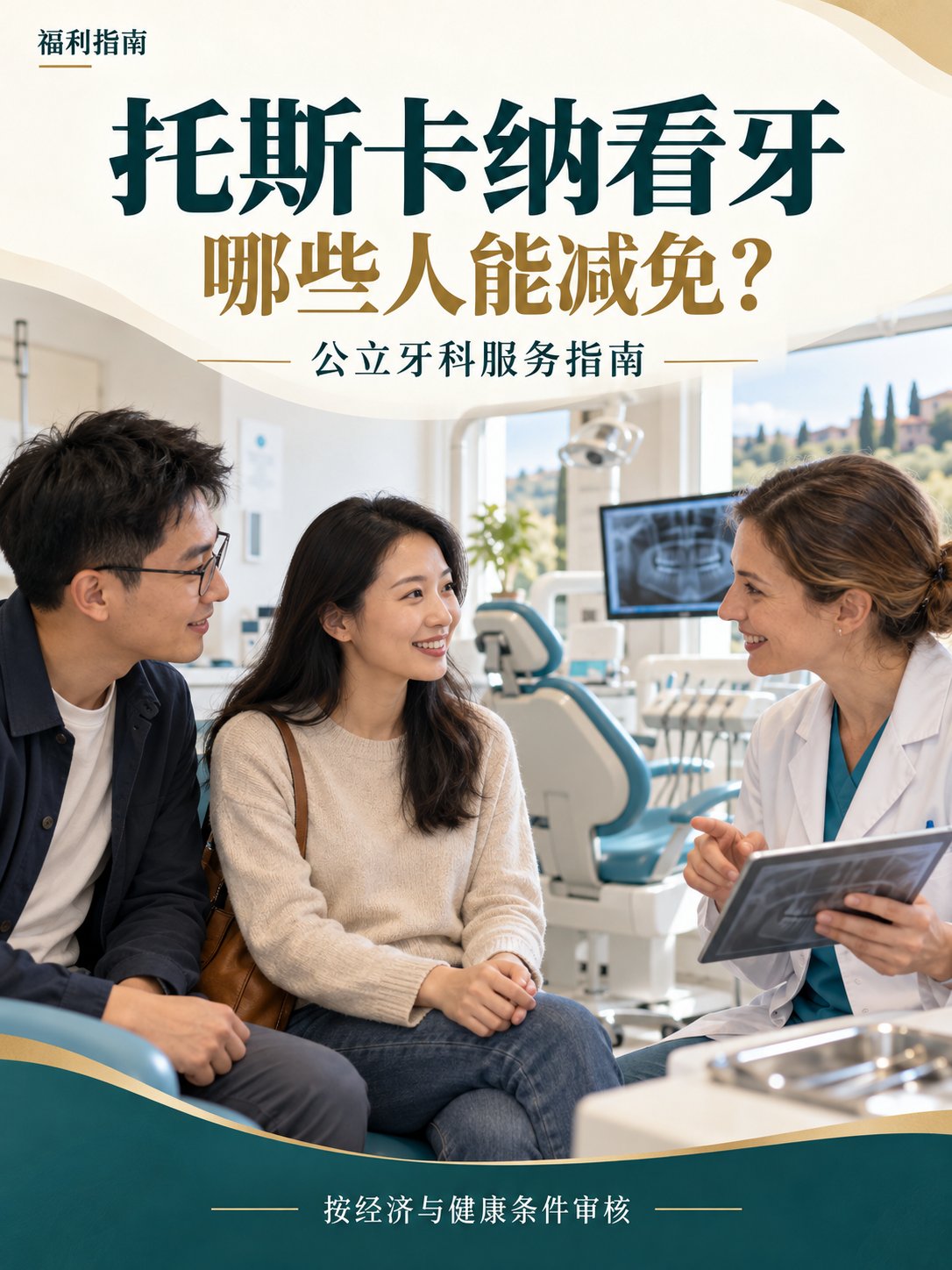 托斯卡纳看牙，哪些人可以免费或少付钱？