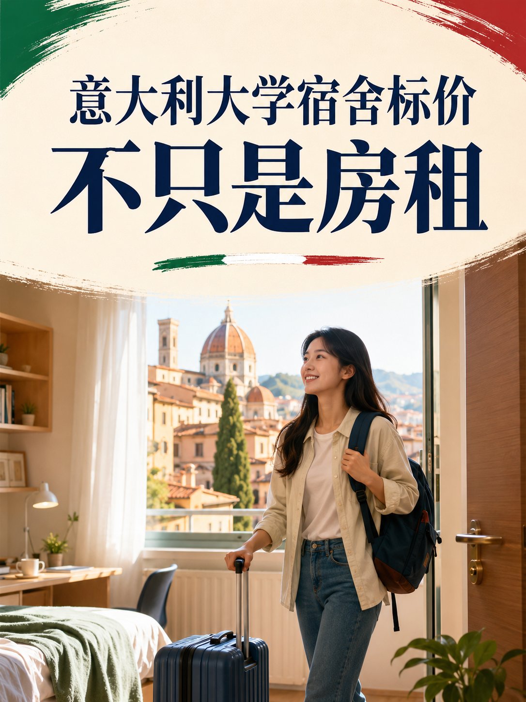 意大利大学宿舍标价不只是房租：部分费用已经打包