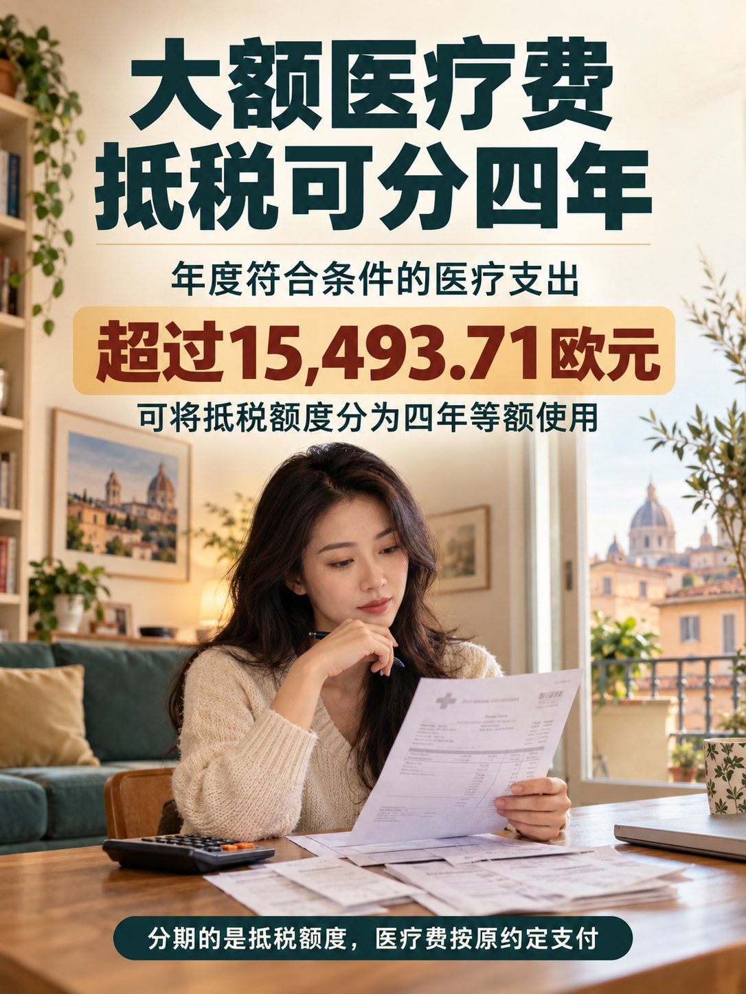 大额医疗费，抵税可分四年