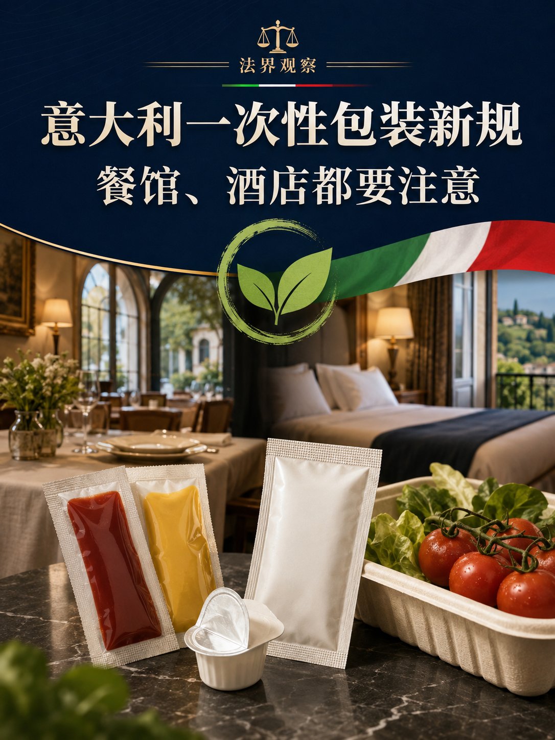 意大利一次性包装新规来了！违规最高罚2.5万欧！