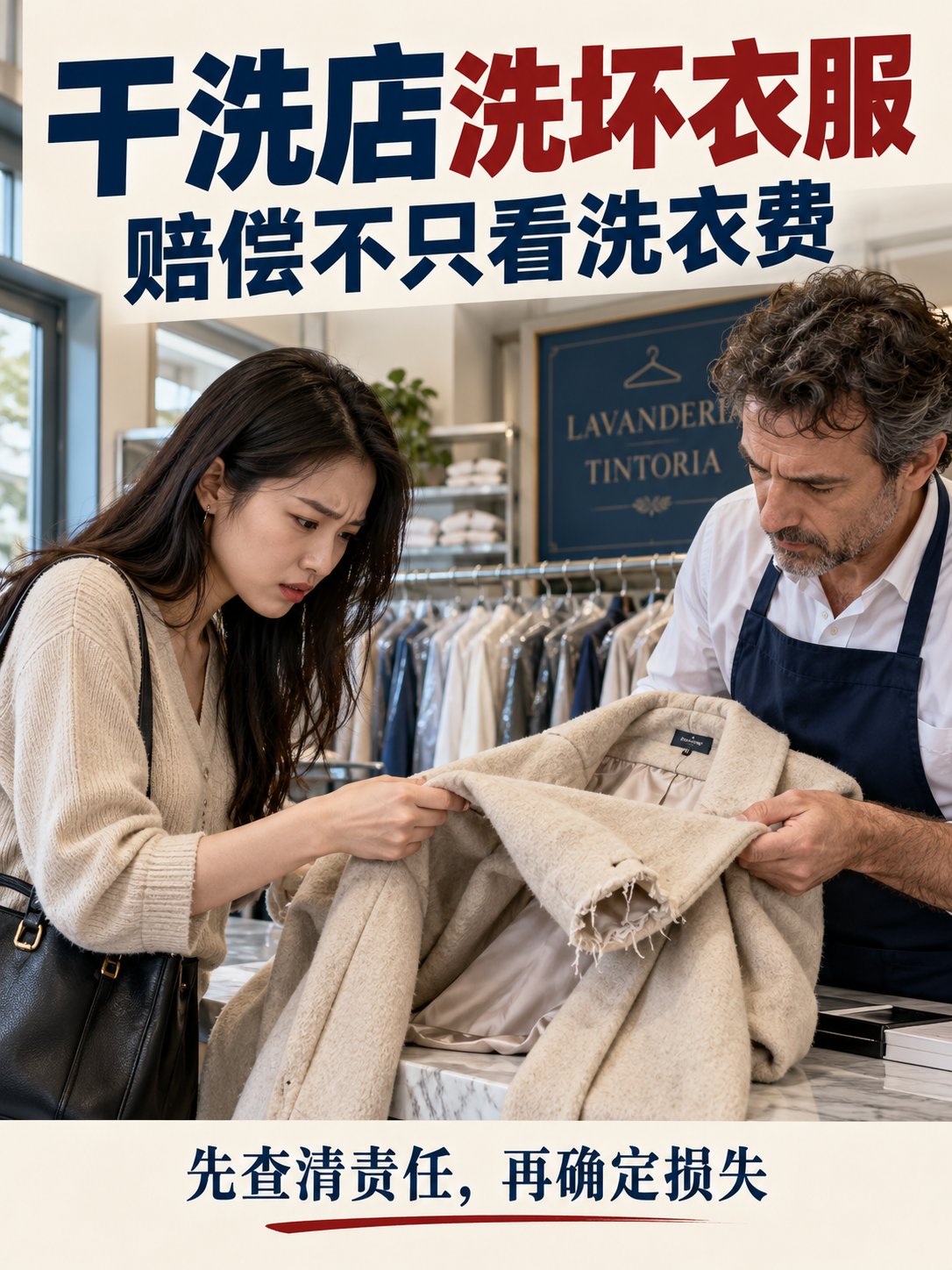 干洗店洗坏衣服，退洗衣费就够了吗？