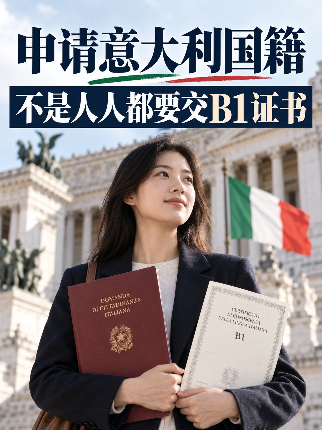 申请意大利国籍，不是人人都要交B1证书
