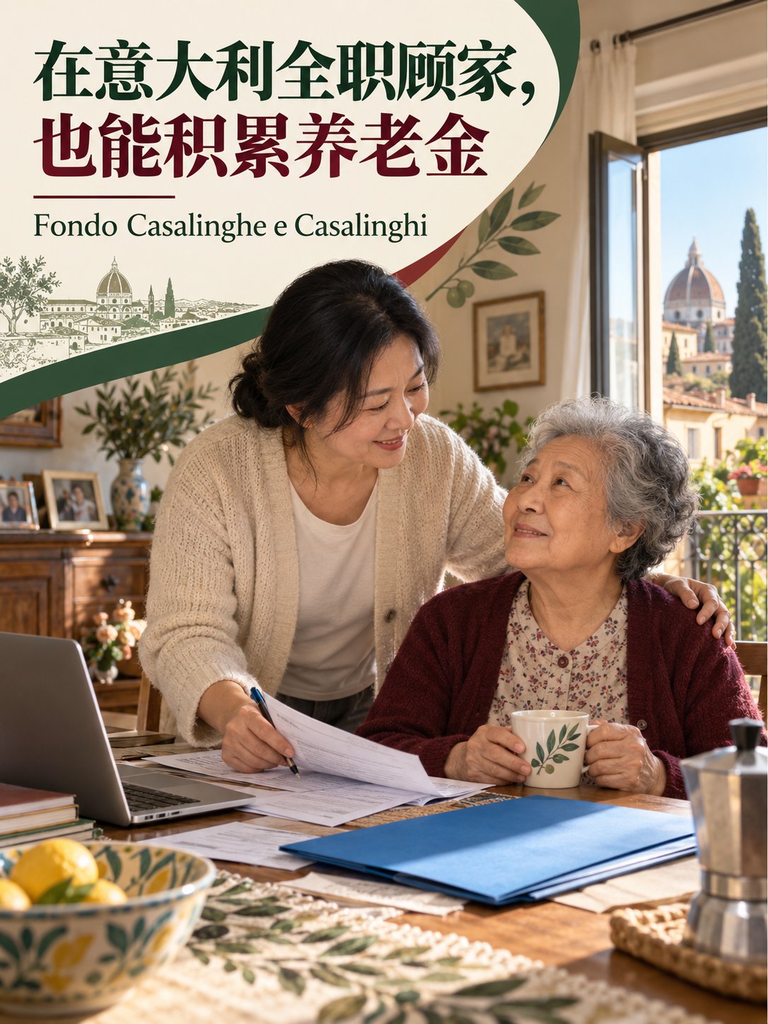 在意大利全职顾家，也能为自己积累养老金
