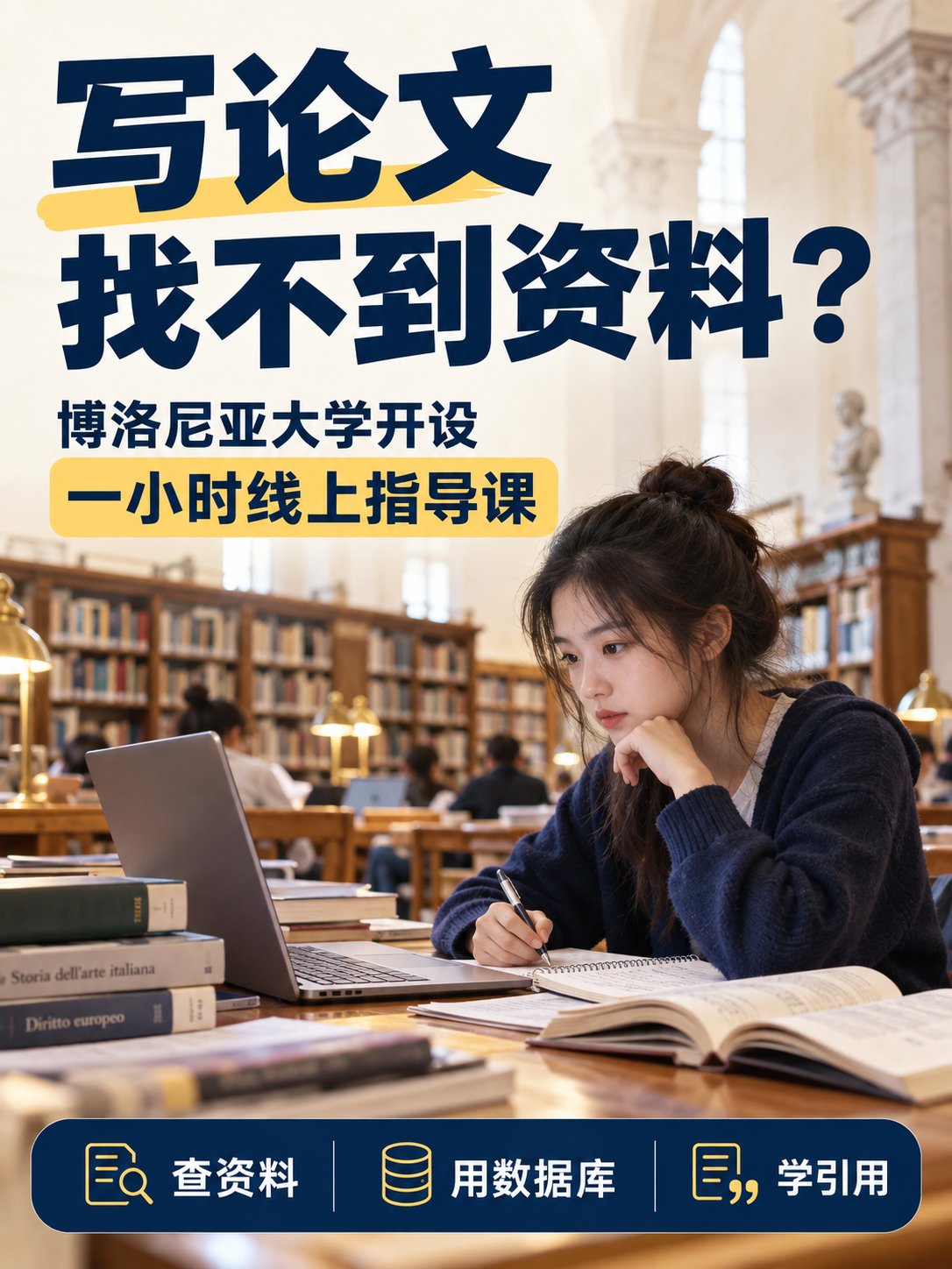 写论文找不到资料？博洛尼亚大学开了一小时指导课