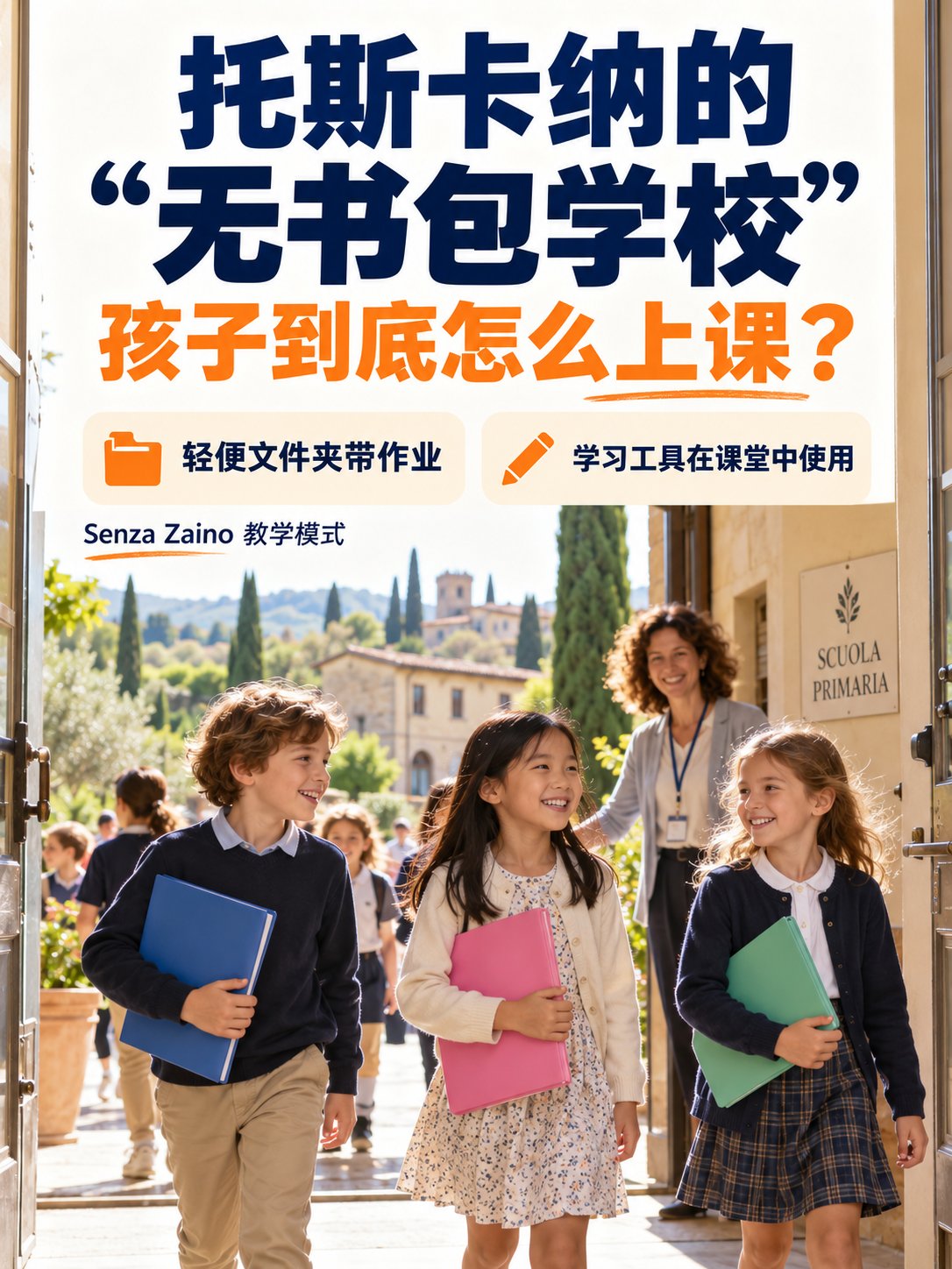 托斯卡纳的“无书包学校”，孩子到底怎么上课？