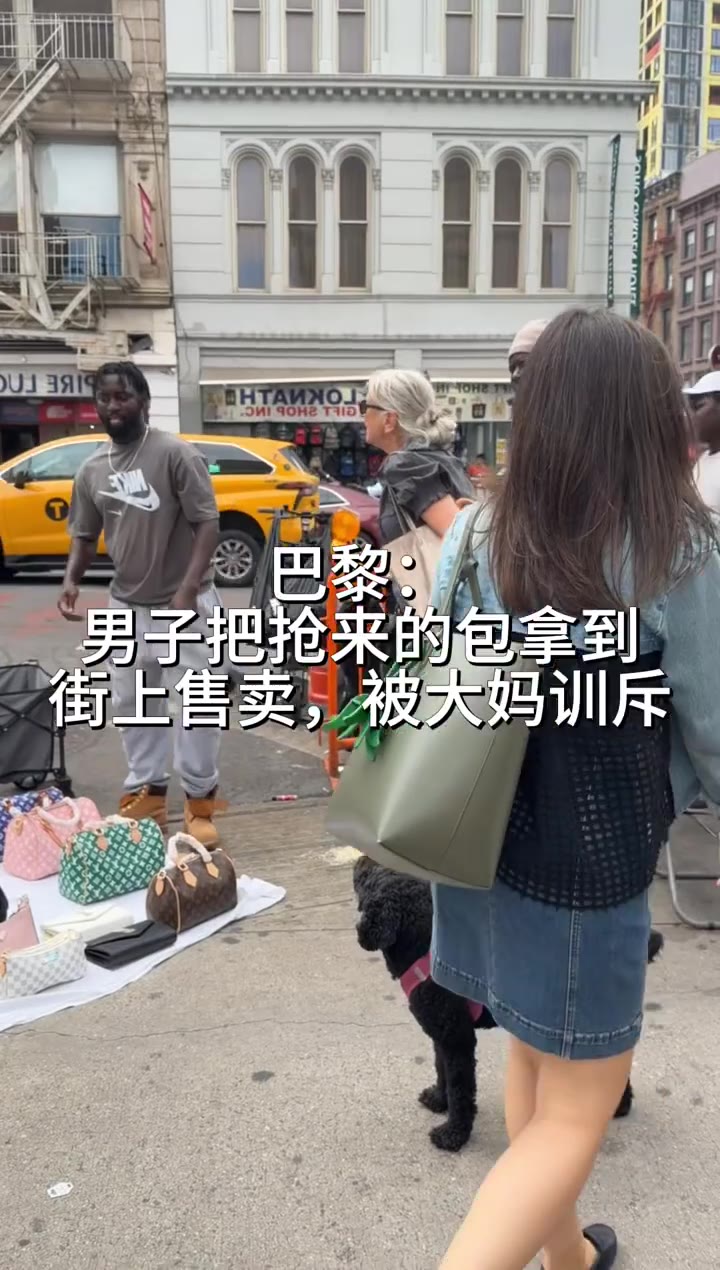 法国🇫🇷巴黎，大妈训斥黑人