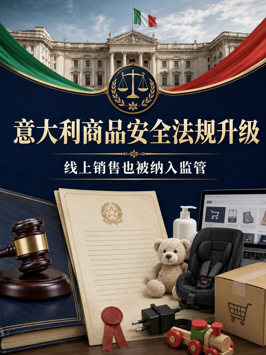 意大利商品安全法规升级：网上卖货也被纳入监管，严重违规罚款可达15万欧元
