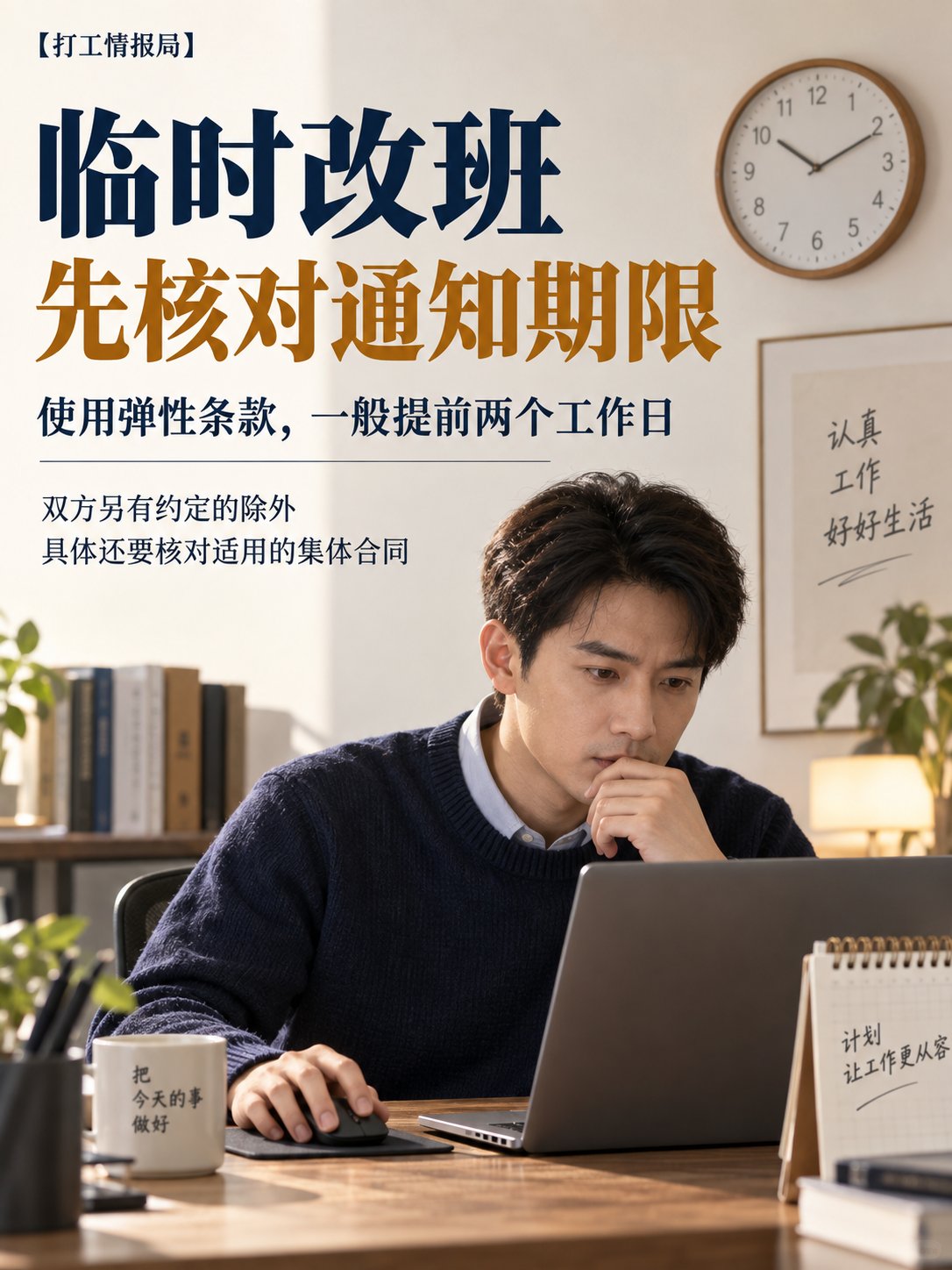 签了半天工，改班也有规矩