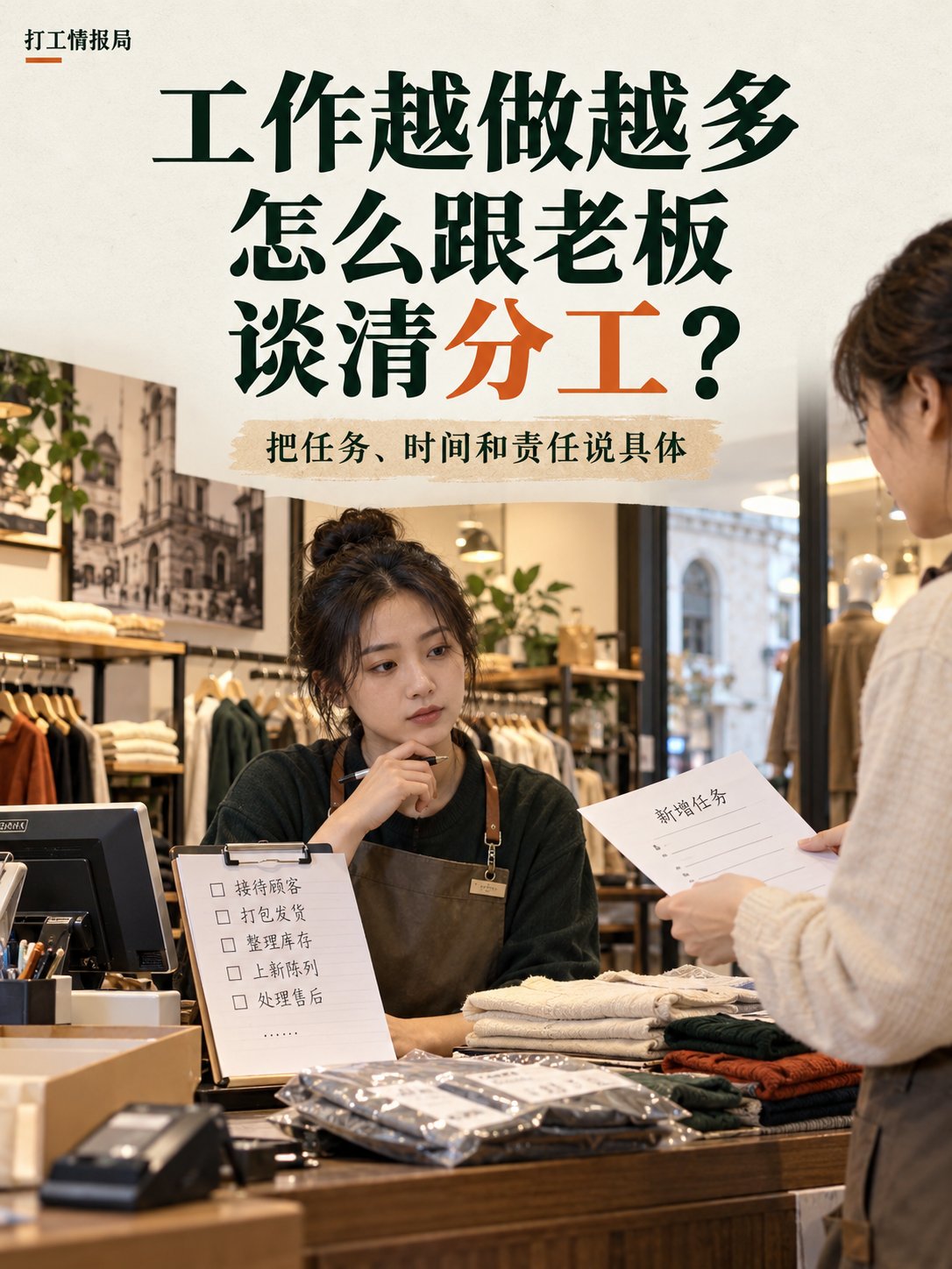 工作越做越多，怎么跟老板谈分工才说得清？