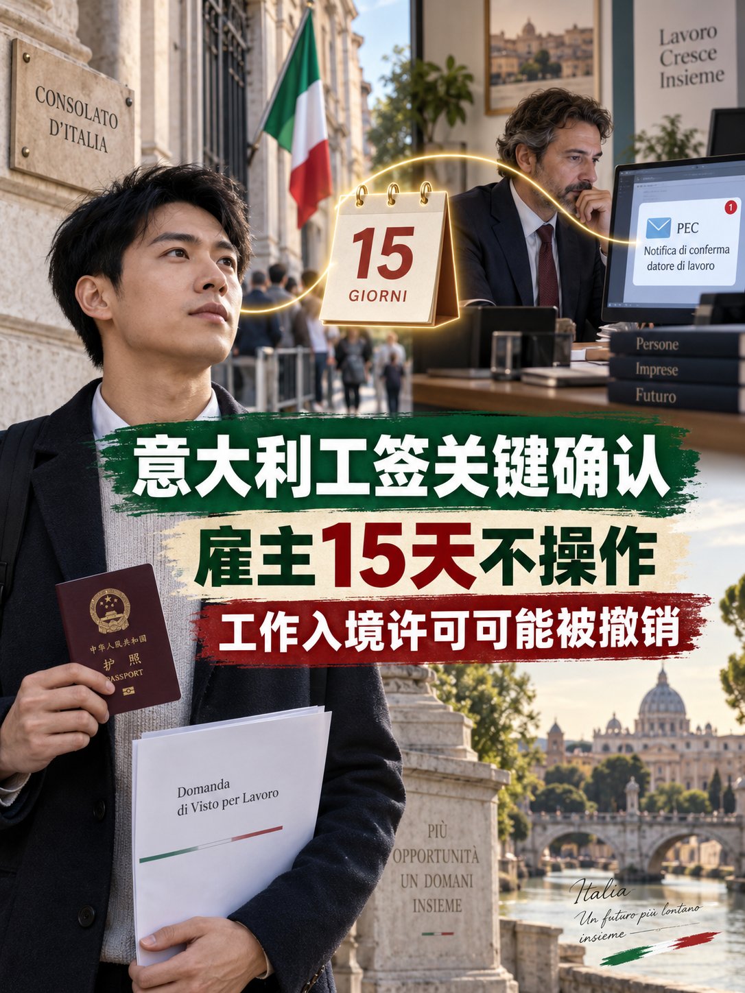 意大利工签多了关键一步