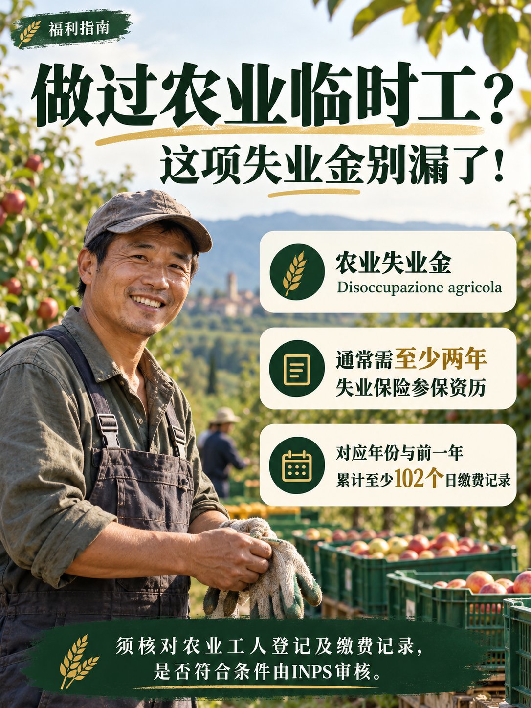 做过农业临时工，这项失业金别漏了！