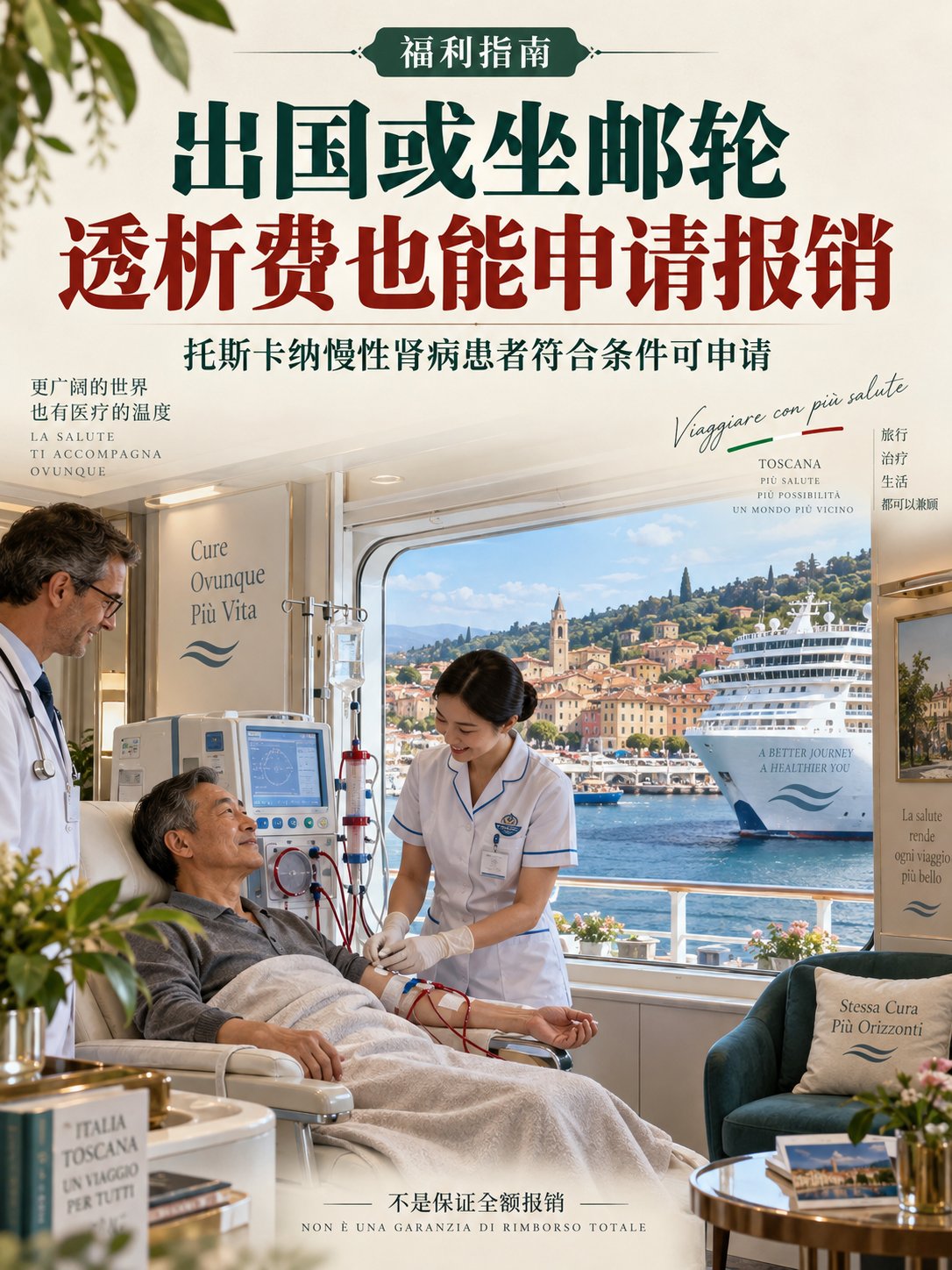 出国或坐邮轮，透析费也能申请报销