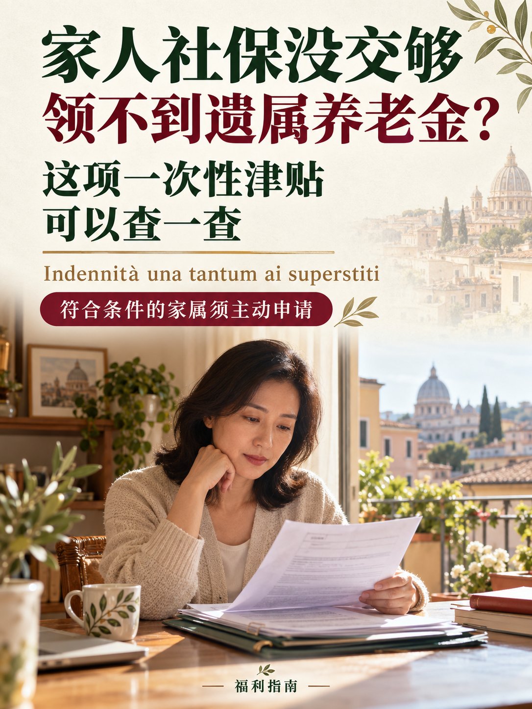 家人社保没交够，领不到遗属养老金？这项一次性津贴可以查一查！