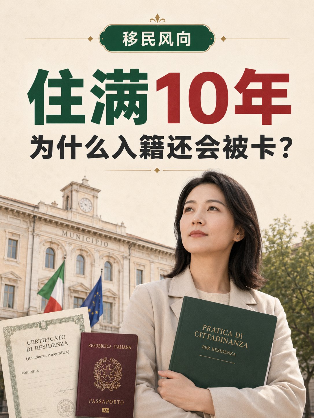 在意大利住满10年，为什么入籍还是可能被卡？
