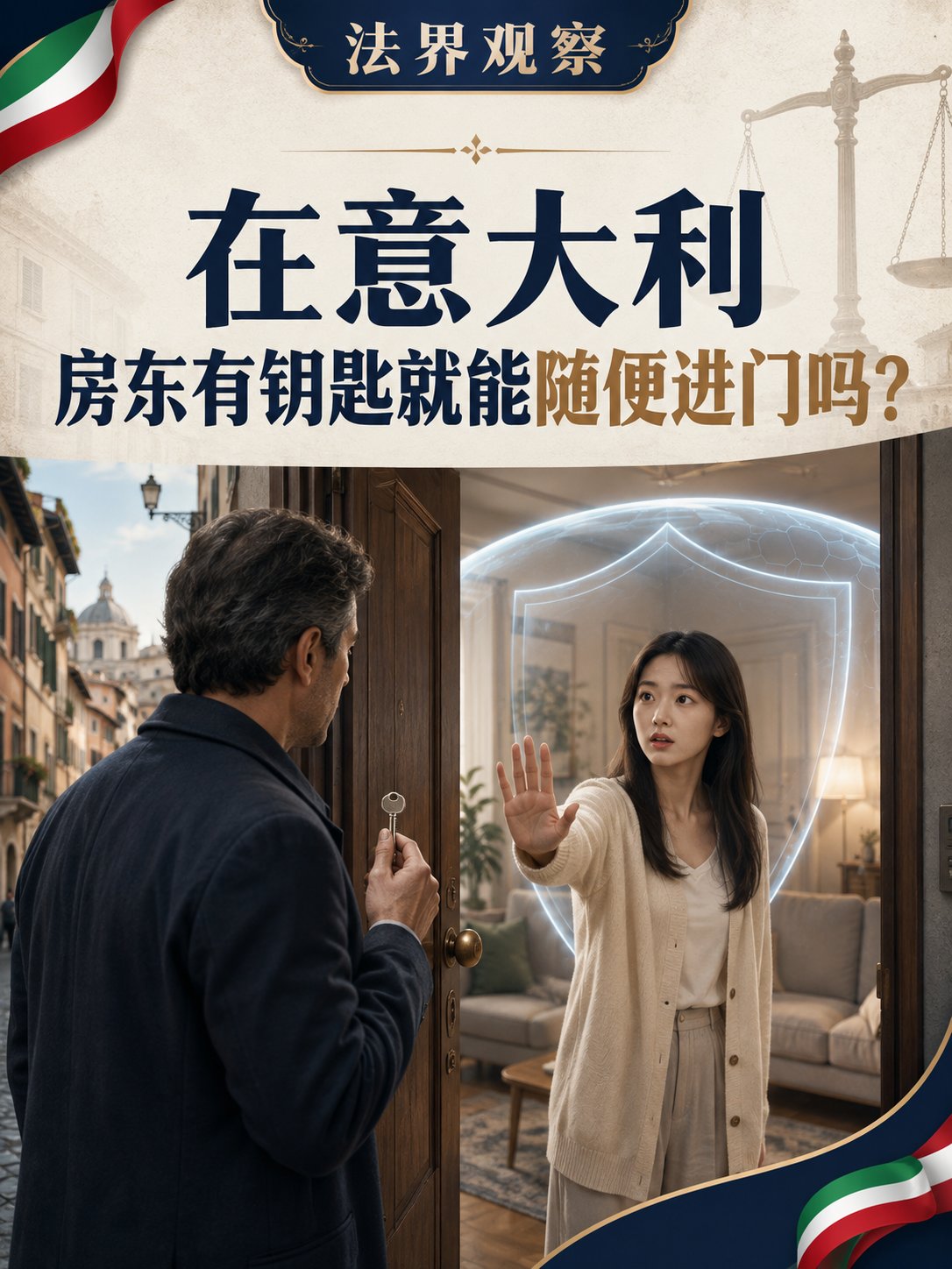 在意大利，房东有钥匙就能随便进门吗？