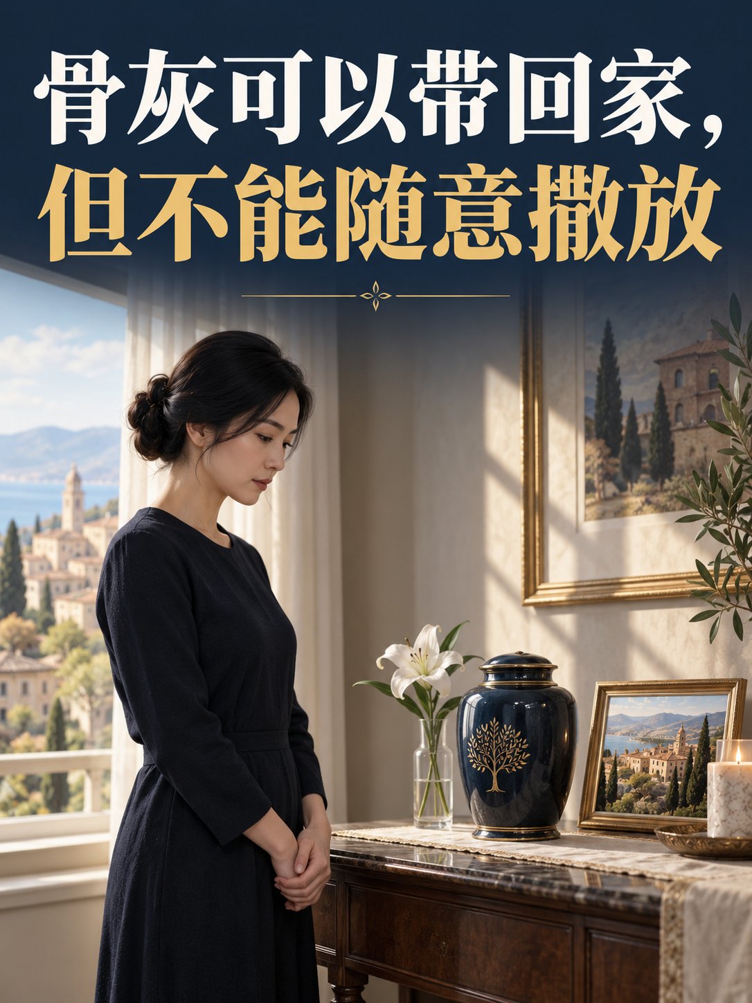 骨灰可以带回家，但不能随意撒放