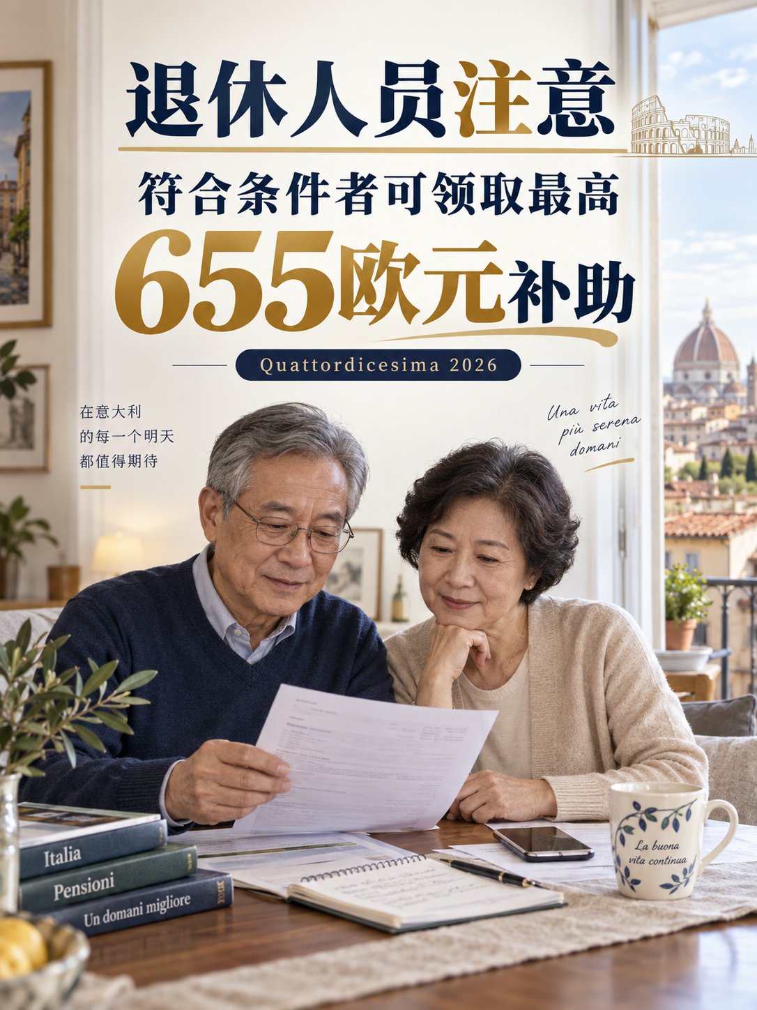 退休人员注意：符合条件者可领取最高655欧元补助