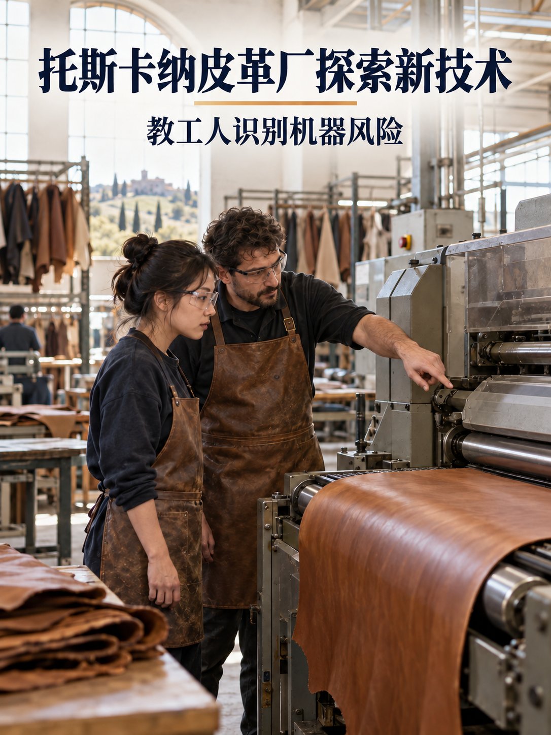 托斯卡纳皮革厂探索新技术，教工人识别机器风险