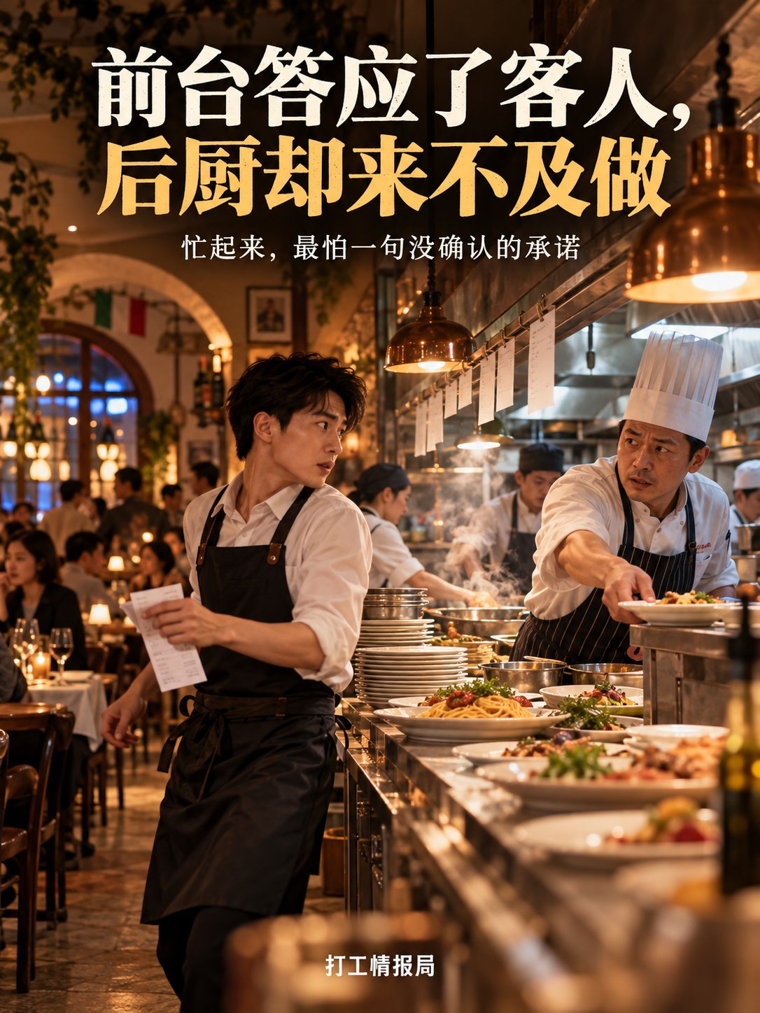 前台答应了客人，后厨却根本来不及做