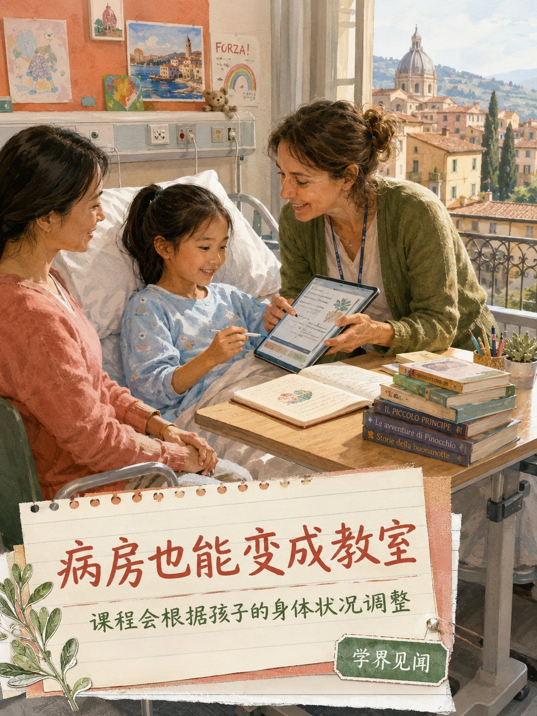 意大利医院里，竟然藏着真正的学校