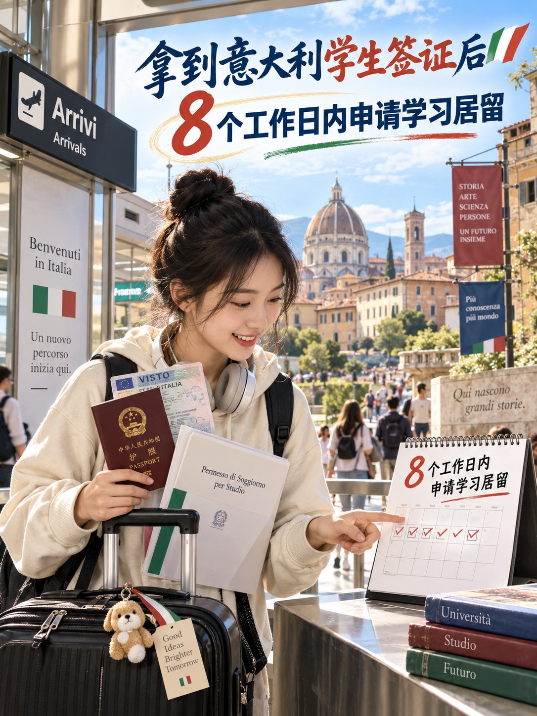 拿到意大利学生签证，入境后还要办这件事