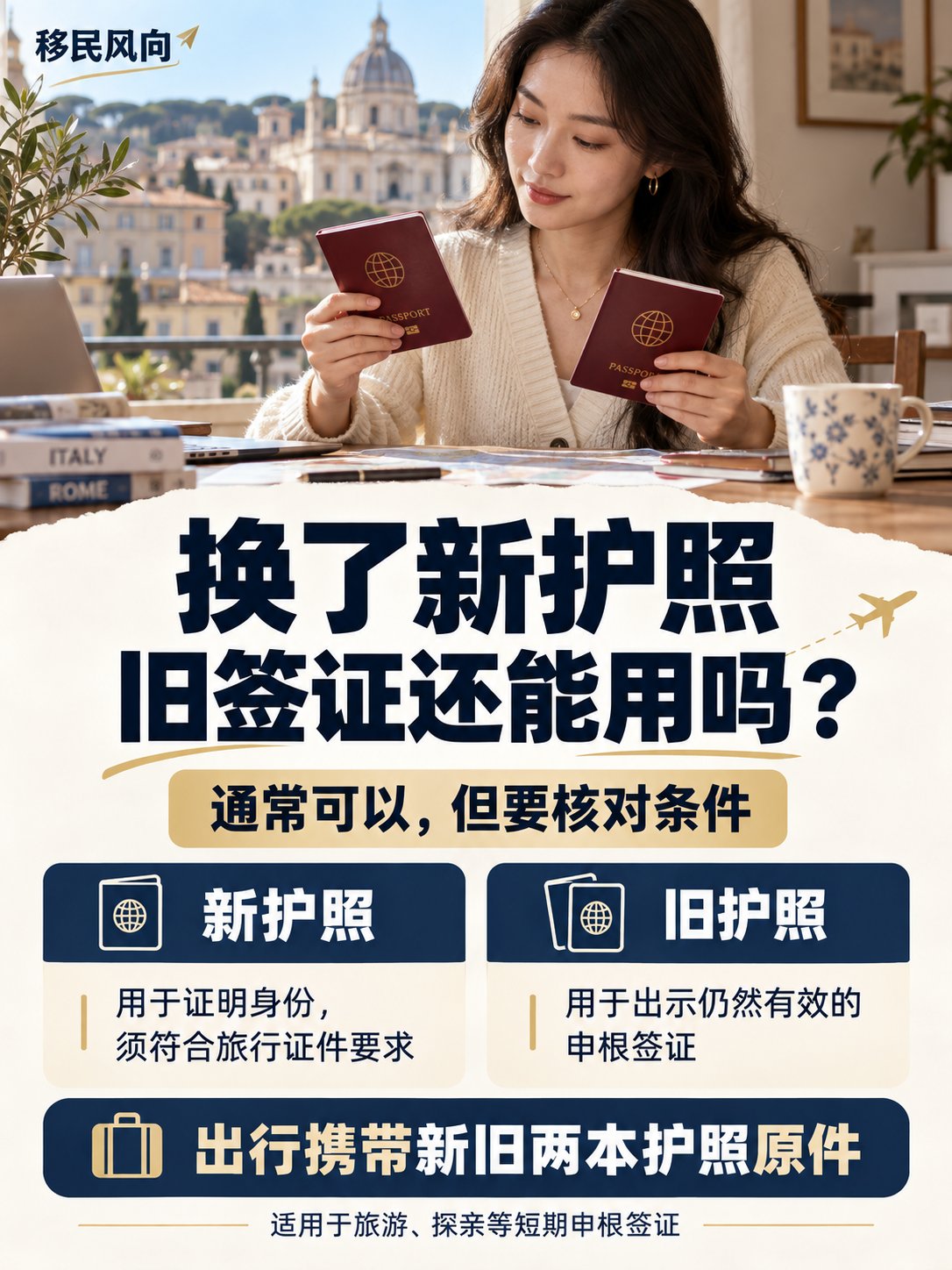 换了新护照，旧护照上的申根签证还能用吗？