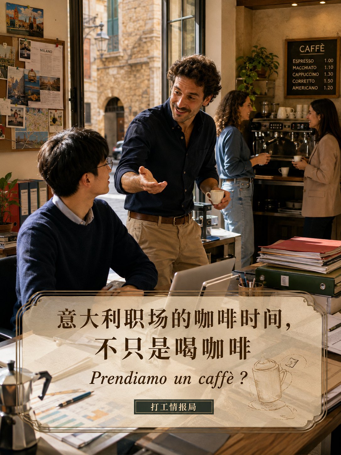 意大利职场的咖啡时间，不只是喝咖啡