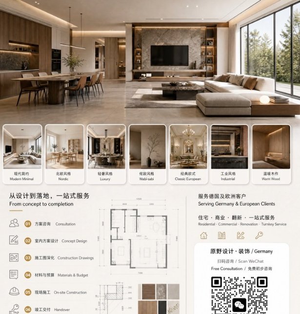 【全德】原野设计装饰 · 承接各类装修工程（免费上门勘测/报价）