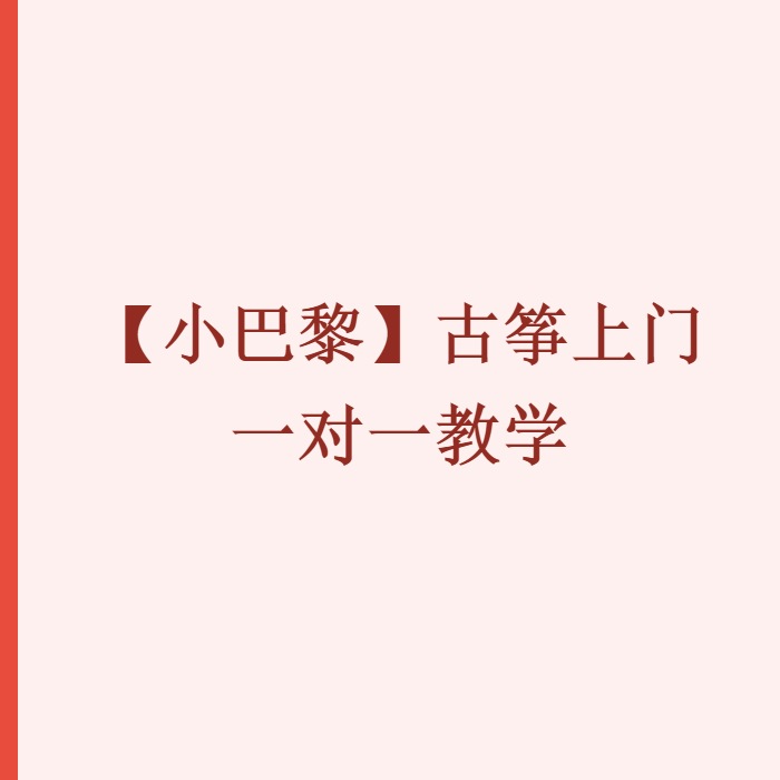 【小巴黎】古筝上门一对一教学