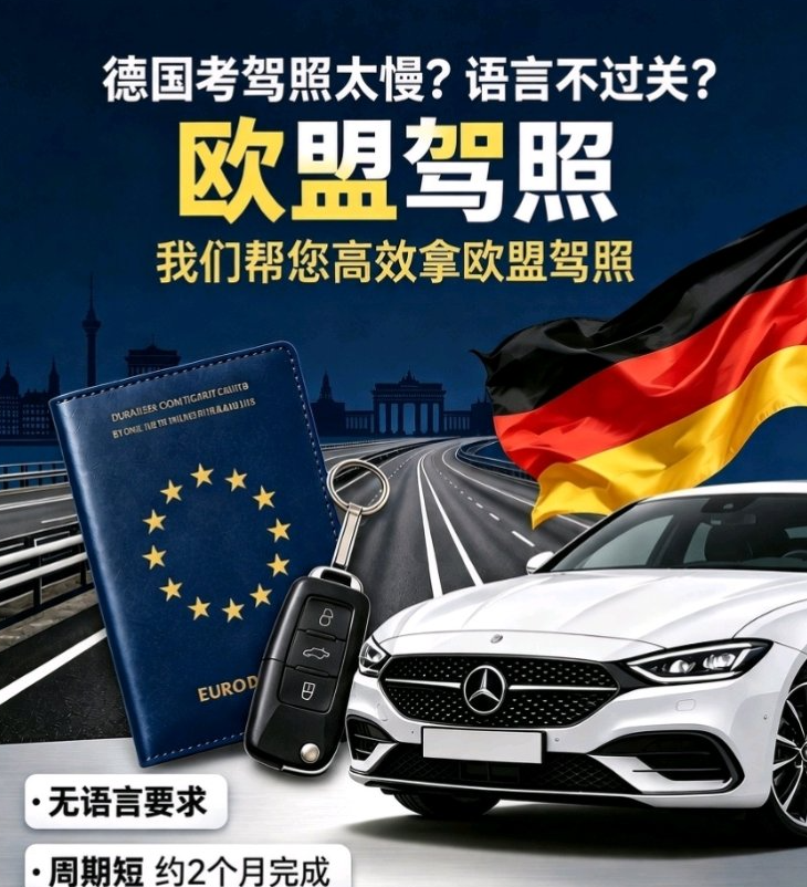 【全德】提供德国驾照高效拿证服务