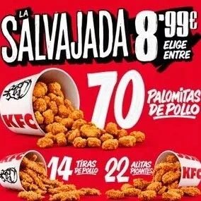 8.99欧元22个辣翅？西班牙肯德基推出“疯狂套餐”