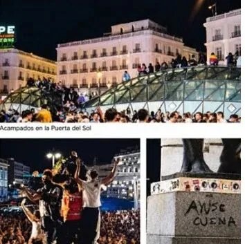 马德里太阳门住房露营持续，市政府要求中央政府采取行动